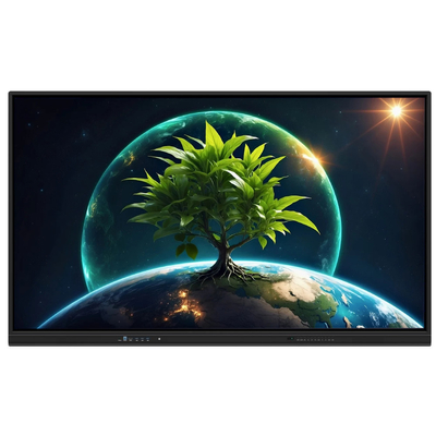 LCD Smart Board 86 polegadas Android 14 com 8+128G 40 pontos de toque wifi bt hdmi software calibrado para escritórios escolares
