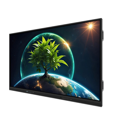 LCD Smart Board 86 polegadas Android 14 com 8+128G 40 pontos de toque wifi bt hdmi software calibrado para escritórios escolares