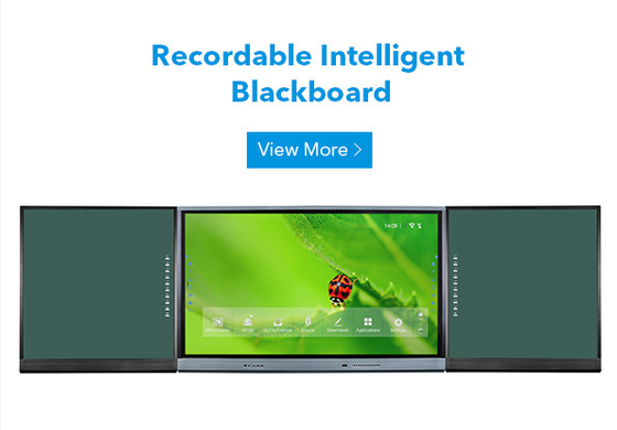 Blackboard inteligente 75 86 polegadas Android Touch Panel Display com Max. 4 ou 9 Suporte de tela para interação aprimorada