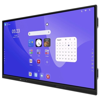 Painel Flat Interativo Android 14 8+128G 50 pontos de toque Whiteboard software de linguagem OEM para reunião educação escolar