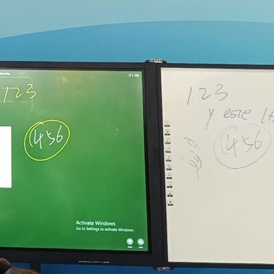 iboard fábrica direta 75 polegadas fechável recoardable interconectado Blackboard Smart Whiteboard interativo Display de painel plano tudo em um com suporte de suporte marcador caneta Chalk solução de educação de escrita