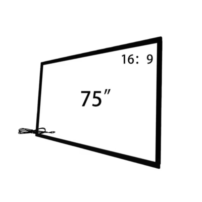 55 65 75 polegadas Infravermelho Touch Frame com Usb vidro temperado para televisão Smart Monitor Kiosk