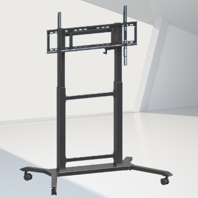 iBoard TV Mobile Cart TV Mount Altura ajustável 42''- 86 "interativo painel plano Trolley Stand Bracket Piso de apoio