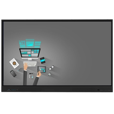 Último Android 14 LCD Smart Board 75" Interativo Painel Flat para Educação Local de Trabalho