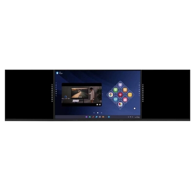 Blackboard inteligente 98 polegadas ABA 6,2 metros painel inteligente 2 lados touch boards Android PC tudo em um para a universidade collage estágio apresentação palestra sala de exibição