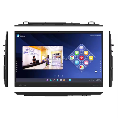 Versão mais recente Sistema Android Painel Interativo Flat Com Alto Contraste 1200:1 E Velocidade do Cursor 100 Dot/S 20 Ponto de Toque suportado com painel interactivo de compartilhamento de tela