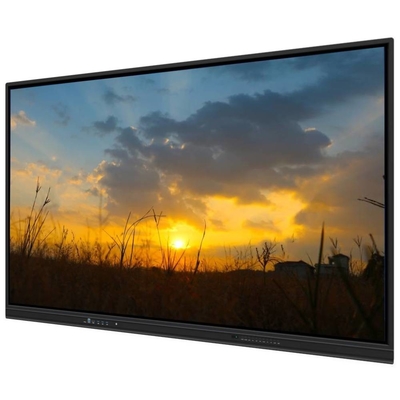 4K 65 75 86 98 110 polegadas Painel temperado anti-abrandamento Interativo Smart Whiteboard IR Monitor Super Slim Frame monitor de computador para evento de treinamento de reuniões escolares