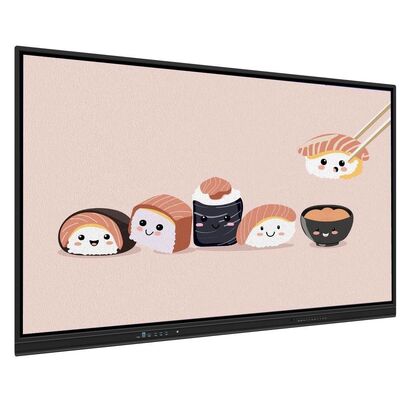 4K 65 75 86 98 110 polegadas Painel temperado anti-abrandamento Interativo Smart Whiteboard IR Monitor Super Slim Frame monitor de computador para evento de treinamento de reuniões escolares
