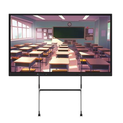 4K 65 75 86 98 110 polegadas Painel temperado anti-abrandamento Interativo Smart Whiteboard IR Monitor Super Slim Frame monitor de computador para evento de treinamento de reuniões escolares