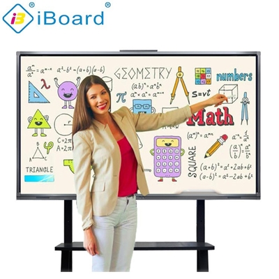 Revolucione suas apresentações com A73*2 A53*2 CPU LCD Smart Board e 500cd/m2 de brilho