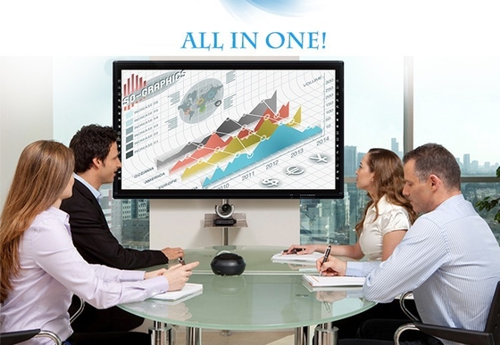 Revolucione suas apresentações com A73*2 A53*2 CPU LCD Smart Board e 500cd/m2 de brilho