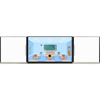 Tabuleiro inteligente inteligente gravável 75 86 98 polegadas com sistema Android Windows OPS Sistema de computador Máquina de câmera Mic Scanner de documentos opcional para ensino em sala de aula da universidade