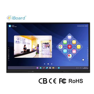 Iboard Novo Produto 98 " 4K Smart Display Interativo Painel Flat Display Grande Tamanho Touch Screen Monitor para Sala de Reuniões