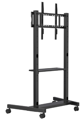 Suporte móvel portátil para tela plana interativa inteligente de 55-86 polegadas. Fácil de mover, durável e economizador de espaço. Ideal para salas de aula, escritórios e exposições. Rodas lisas garantem conveniência