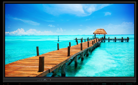 Monitor sensível ao toque com tecnologia de toque infravermelho e resolução Ultra HD 4K 3840*2160