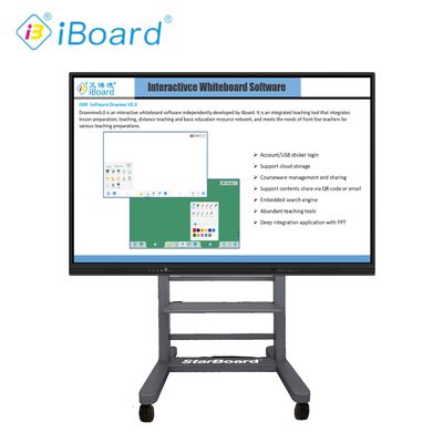 Largo Tamanho 98 polegadas 4K LCD Interativo Smart Board Painel táctil Smart Screen para sala de aula Electronic Board Digital Smart Board para ensino