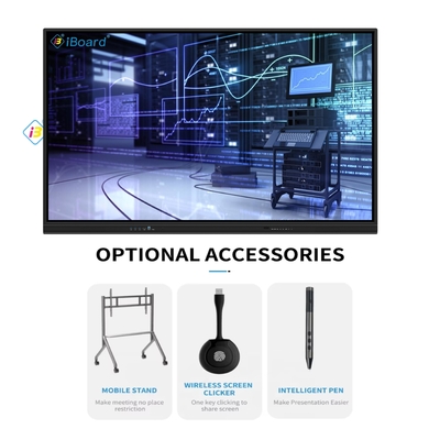 65 75 86 98 polegadas 4K LCD Interativo Painel de Toque Whiteboard Smart Sala de aula Tabela Eletrônica Digital Tabela inteligente para ensino