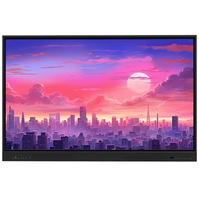 Android de ponta (16+256GB) 75 polegadas Interativo Painel Flat Suporte sistema duplo