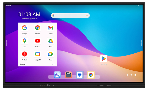 Painel de toque interativo IR para sala de aula inteligente com monitor de toque LED e ecrã interativo de toque