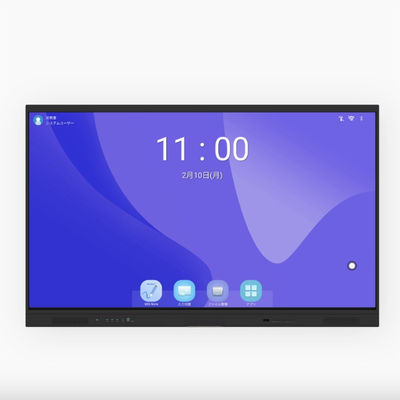 Painel Inteligente Interativo Certificado Google EDLA de 86 polegadas Android 13 com Sistema de Desfrute Integrado Slot OPS Opcional Câmera e Mobile Stand