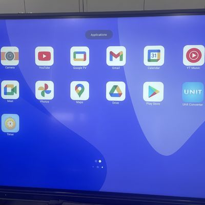 Novo painel interativo Android de 75 polegadas para aula e conferência inteligente