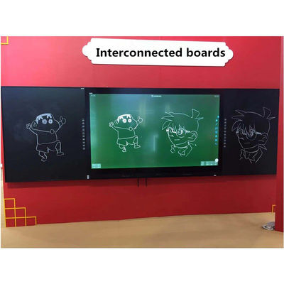 IBoard Factory Direct University School Interativo Smart Black ChalkBoard Marker Pen Whiteboard Greenboard Painel de toque Display 75 86 98 polegadas Para Educar Interativo Painel Flat Com IR Sideboard