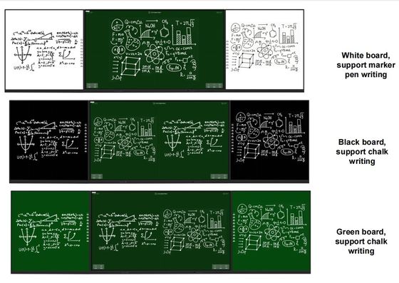 IBoard Factory Direct University School Interativo Smart Black ChalkBoard Marker Pen Whiteboard Greenboard Painel de toque Display 75 86 98 polegadas Para Educar Interativo Painel Flat Com IR Sideboard