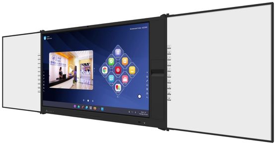 iBoard Factory Android 14 8+128G Painel Interativo Flat Com Alto Contraste 1200:1 E Velocidade do Cursor 100 Dot/S 20 Ponto de Toque Suportado Com Compartilhamento de Ecrã Quadro Interativo