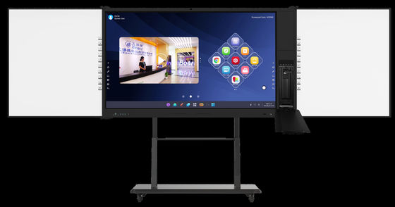 iBoard Factory Android 14 8+128G Painel Interativo Flat Com Alto Contraste 1200:1 E Velocidade do Cursor 100 Dot/S 20 Ponto de Toque Suportado Com Compartilhamento de Ecrã Quadro Interativo