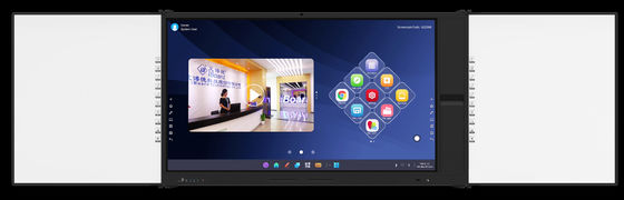 iBoard Factory Android 14 8+128G Painel Interativo Flat Com Alto Contraste 1200:1 E Velocidade do Cursor 100 Dot/S 20 Ponto de Toque Suportado Com Compartilhamento de Ecrã Quadro Interativo