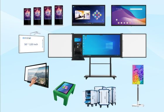 Advanced All In One Interactive Whiteboard com tecnologia de toque infravermelho e opcional Ops Computer
