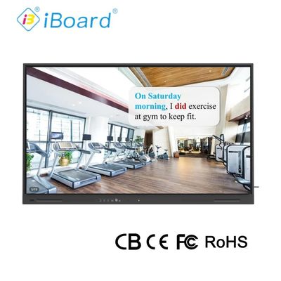 65 polegadas 4K UHD Interativo Flat Panel Smart TV com novo equipamento do sistema Android para aula reunião de escritório
