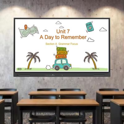 Ai Função 75 polegadas 4K Resolução Interativa Flat Panel Smart TV com Novo Equipamento de Sistema Android Para Aula de Reuniões de Escritório