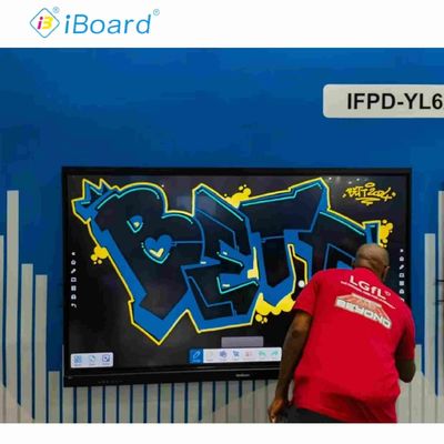 Sistema Operacional Android 14 Painel de sala de aula com tela sensível ao toque com interface USB A e fácil instalação