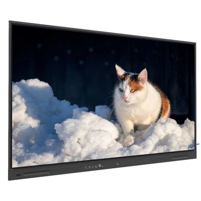 IR Interactive Whiteboard 450 nits 86 Inch Android 14 Touch Wifi VGA DP USB Cloud Resources Smart TV Monitor Para uso em treinamento de escritório universitário