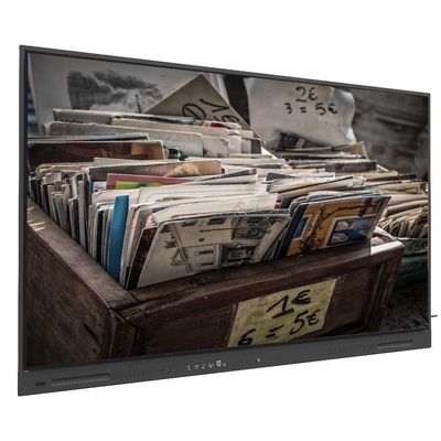 Aumente o seu negócio com Black LCD Smart Board com saídas USB e 350cd/m2 WIFI e Wireless Share 110 Inch Monitor