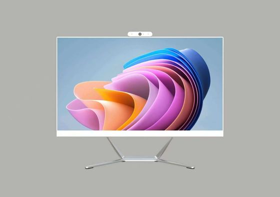 Factory Direct 21.5' 23.8' 27 Inch Desktop Monitor com Webcam embutido Tudo em um Android e Win System Capacitive Touch