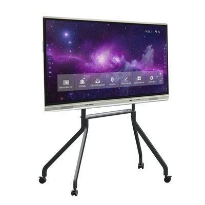 75 polegadas EDLA Certificado Display Interativo de Painel Plano. Smart Touch Screen Monitor para Educação Sala de aula e negócios, escritório. Smart Interactive Panel Android 14 e Windows Dual System IFPD