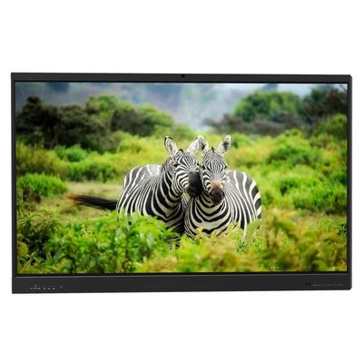 Painel Interativo Plano IFP 4K Android OPS PC Sistema Duplo Compartilhamento Sem Fio Multi Toque 86 Polegadas Smart Board Para Ferramentas de Ensino Infantil Escolar Reunião Online