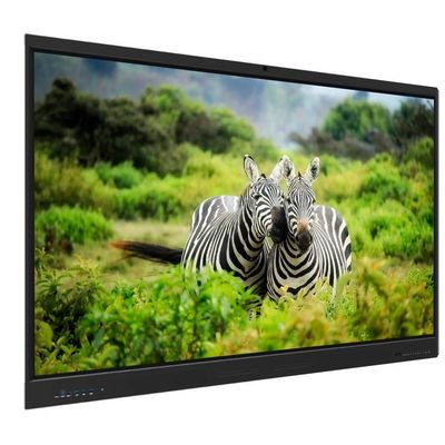 Painel Interativo Plano IFP 4K Android OPS PC Sistema Duplo Compartilhamento Sem Fio Multi Toque 86 Polegadas Smart Board Para Ferramentas de Ensino Infantil Escolar Reunião Online