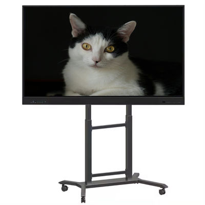 98 polegadas 4K Interativo Painel Flat Android 14 8+128GB Digital Smart Touch Screen Android OPS Mobile Stand Opcional para reunião em sala de aula