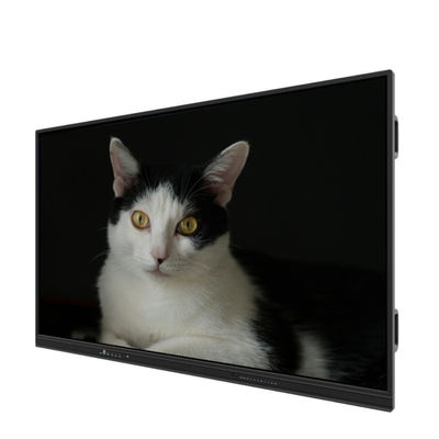 98 polegadas 4K Interativo Painel Flat Android 14 8+128GB Digital Smart Touch Screen Android OPS Mobile Stand Opcional para reunião em sala de aula
