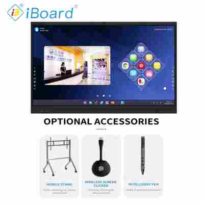 Display multi-toque de 75" LED Interativo Whiteboard Sistema duplo Android Windows