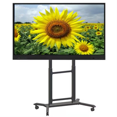 Tabuleiros interativos para escolas Conferência Tabuleiro interativo inteligente de 65 polegadas Tabuleiro Android Sistema Windows Display interativo de painel plano