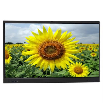 Tabuleiros interativos para escolas Conferência Tabuleiro interativo inteligente de 65 polegadas Tabuleiro Android Sistema Windows Display interativo de painel plano