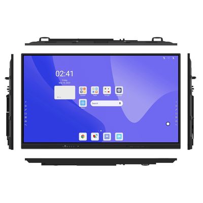 Infravermelho Tabuleiro Interativo Compartilhamento de Código QR Muilt Touch 50 Touch Point Modern Design Display Interativo de Painel Flat