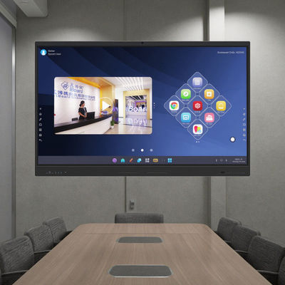 Infravermelho Tabuleiro Interativo Compartilhamento de Código QR Muilt Touch 50 Touch Point Modern Design Display Interativo de Painel Flat