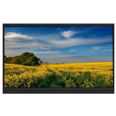 Mural Monte Interativo touch screen Whiteboard 75 polegadas com Tipo-C USB HDMI VGA RJ45 Interface Software de reunião de ensino