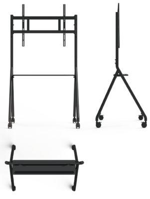 Novo Suporte para Lousa Interativa Móvel de 42 a 75 Polegadas, Monitor de TV, Suporte Móvel Elevatório, Capacidade Máxima 60KG, Rodas Potentes, Fácil Movimentação para lousa interativa e suporte móvel
