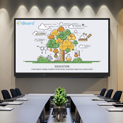 Preço de fábrica 4k 75 polegadas tela sensível ao toque software multilíngue LCD Smart Board Android tabuleiro interativo para escola e reunião